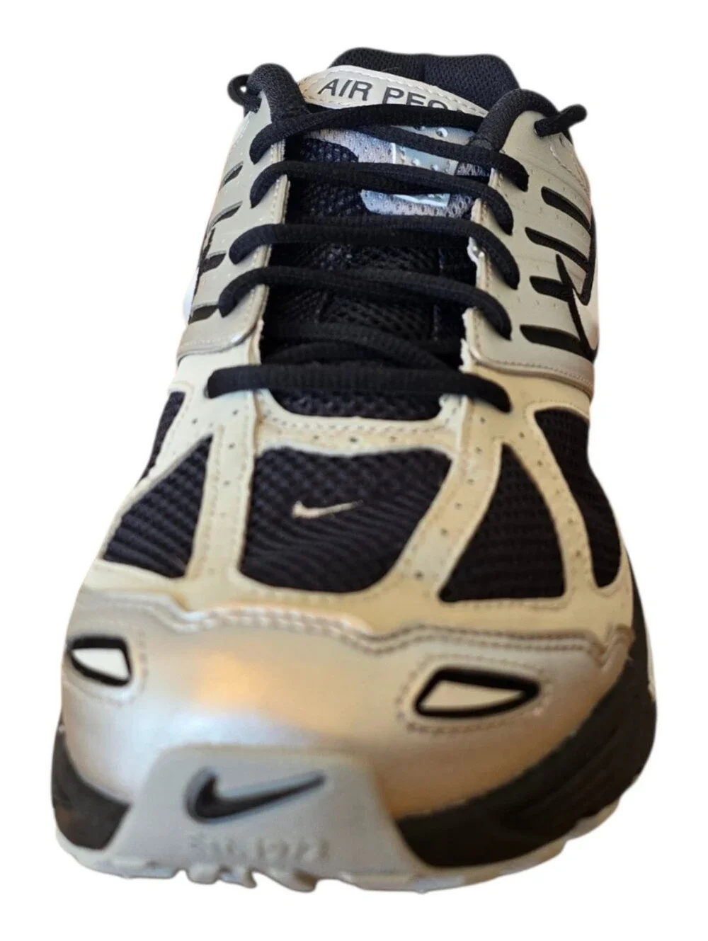 Nike Air Pegasus 2K5 Mens Size 12 Metallic Silver Flat Silver Black HQ5403 001